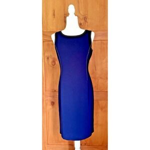 Ralph Lauren Navy Blue  Coastal Preppy Classic Equestrian Nautical Dress Size 6